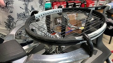 HOW TO STRING A TENNIS RACKET   PART 2 THE CROSSES