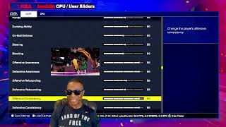 My New NBA 2K25 True Simulation Gameplay Slider Set