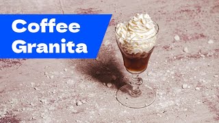 Coffee Granita with Whipped Cream | Refreshing Coffee Dessert