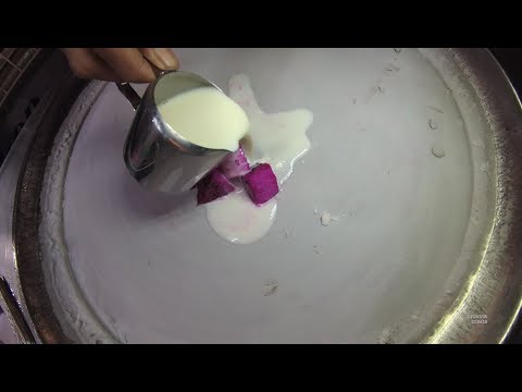 Jakarta Street Food 1677 Part.1 French Milk Ice Cream Roll Chop Chop Dragon Fruit Buah Naga