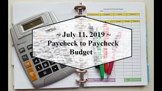 July 2019 - 1st Paycheck to Paycheck Budget