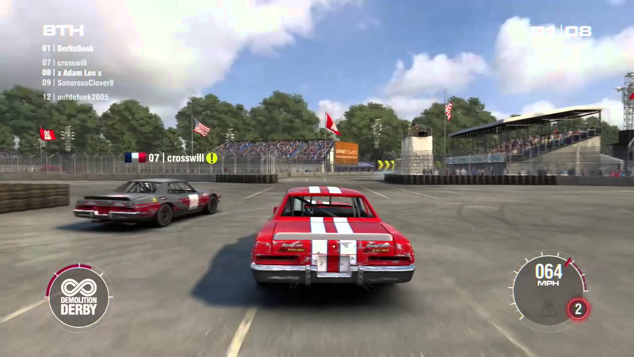 Grid 2: Demolition Derby #6, HE CAME OUT OF NOWHERE!