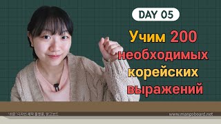 5 день -Учим с Чериш 200 необходимых корейских выражений 한국어 200문장 외우고 왕초보 탈출하기