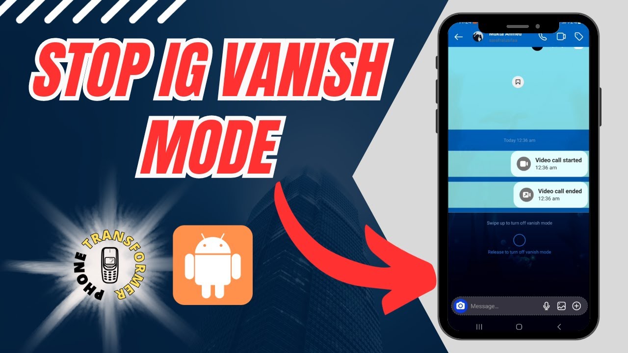 How to Turn Off Vanish Mode Instagram YouTube