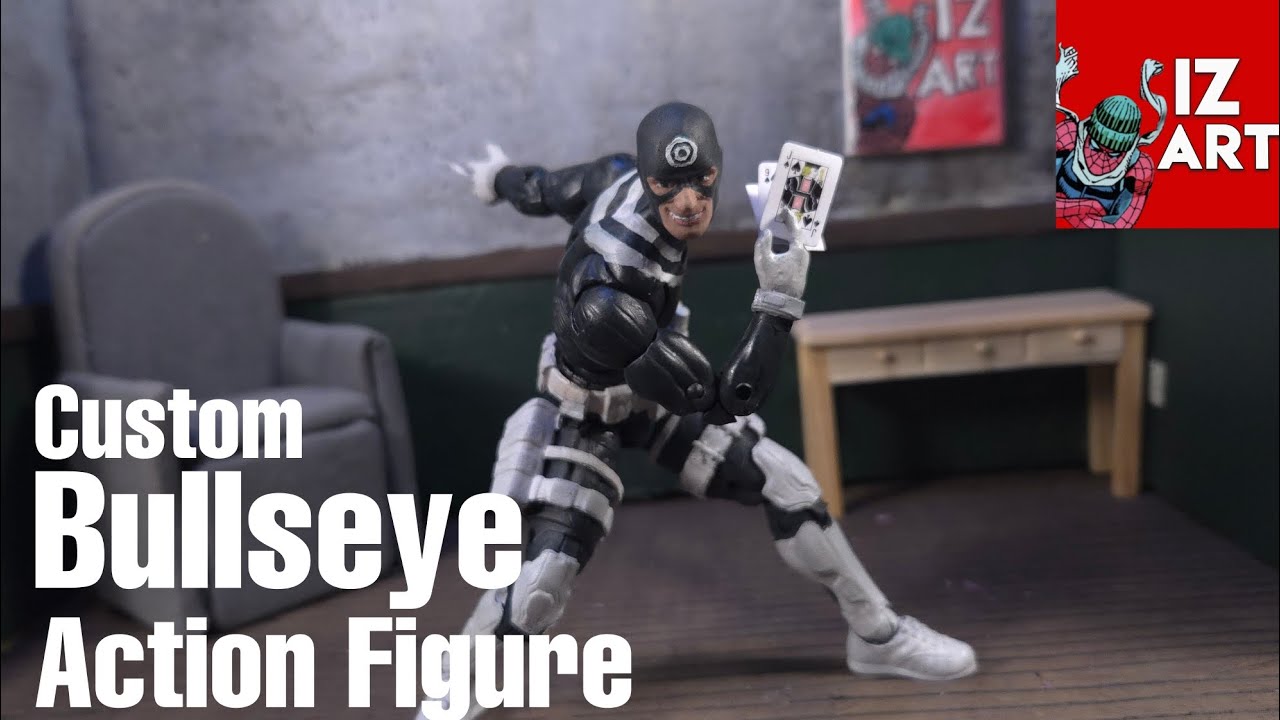 Custom Marvel Legends Bullseye Action Figure Review - YouTube