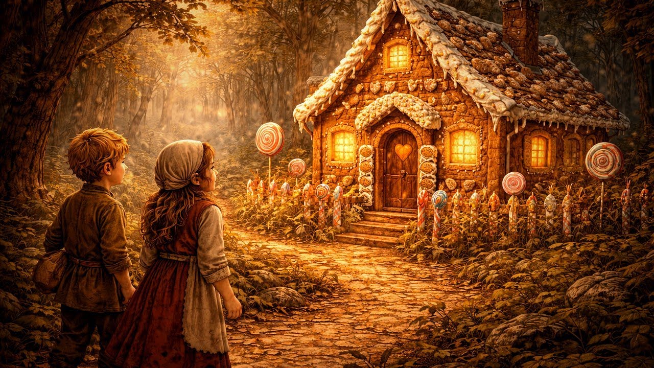 O Perníkové chaloupce 🏠👧👦 – pohádka na dobrou noc pro děti | Pohádky česky