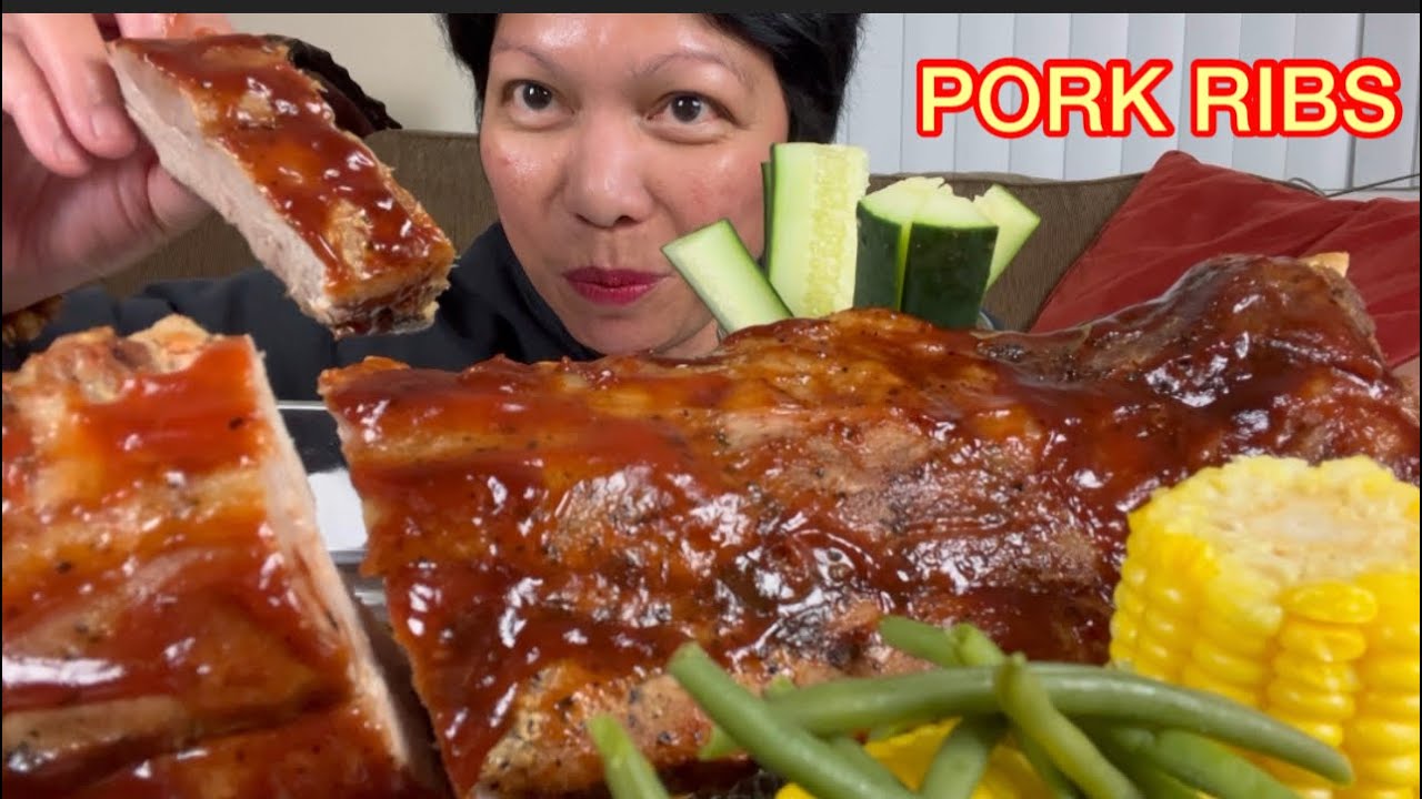 PORK RIBS MUKBANG OVEN BAKED MUKBANG PHILIPPINES YouTube