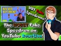WHY Fake Speedruns? Speedrunner Reacts to "The Worst Fake Speedrun on YouTube" by Karl Jobst