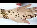 Easy Beautiful Mehndi Design - Stylish Mehndi design for hands step by step -आसान गोल टिक्की मेहँदी