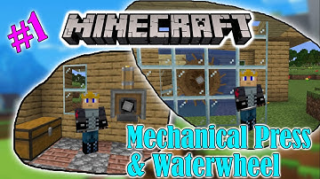 CREATE MOD - MECHANICAL PRESS / WATERWHEEL - MINECRAFT 1.16.4 - TUTORIAL