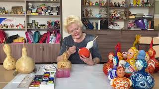 картинка: Мастер - класса Т.И. Борисенко по росписи на тыкве 