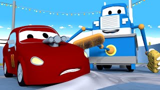 картинка: Камин Замбони - Супер-камиона Карл в Града на Колите 🚚 ⍟ Анимационно филмче за деца камиони