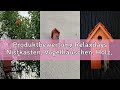Produktbewertung Relaxdays Nistkasten, Vogelhäuschen, Holz, Tür, aufhängen, kleines Flugloch, Singvö
