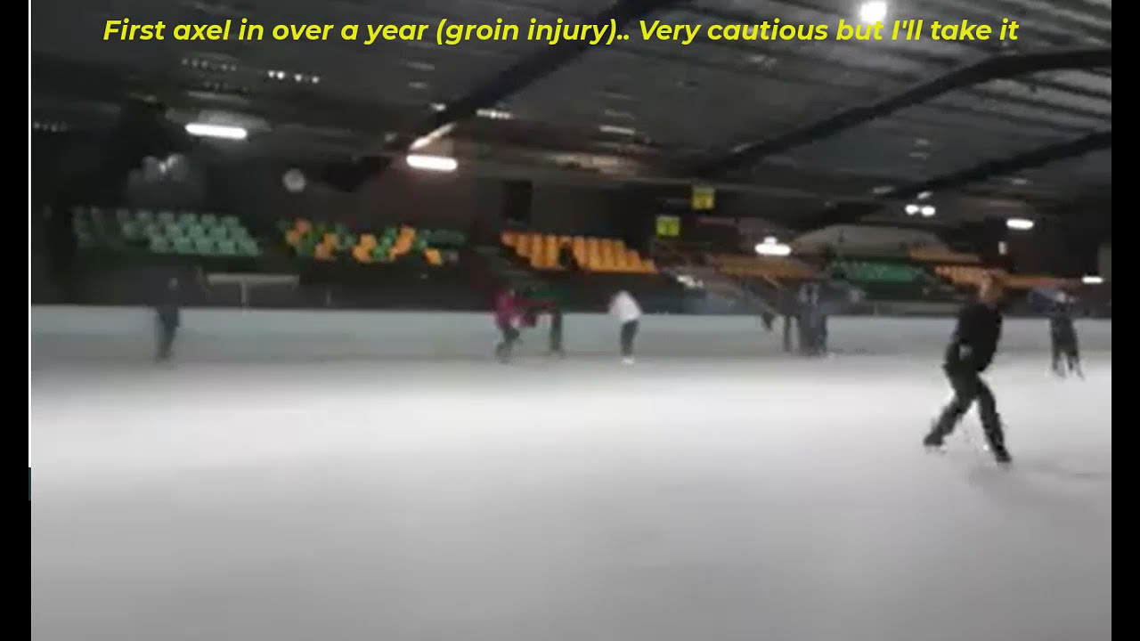 Figure Skating Single Axel Post Surgery - very Cautious Oct  2019