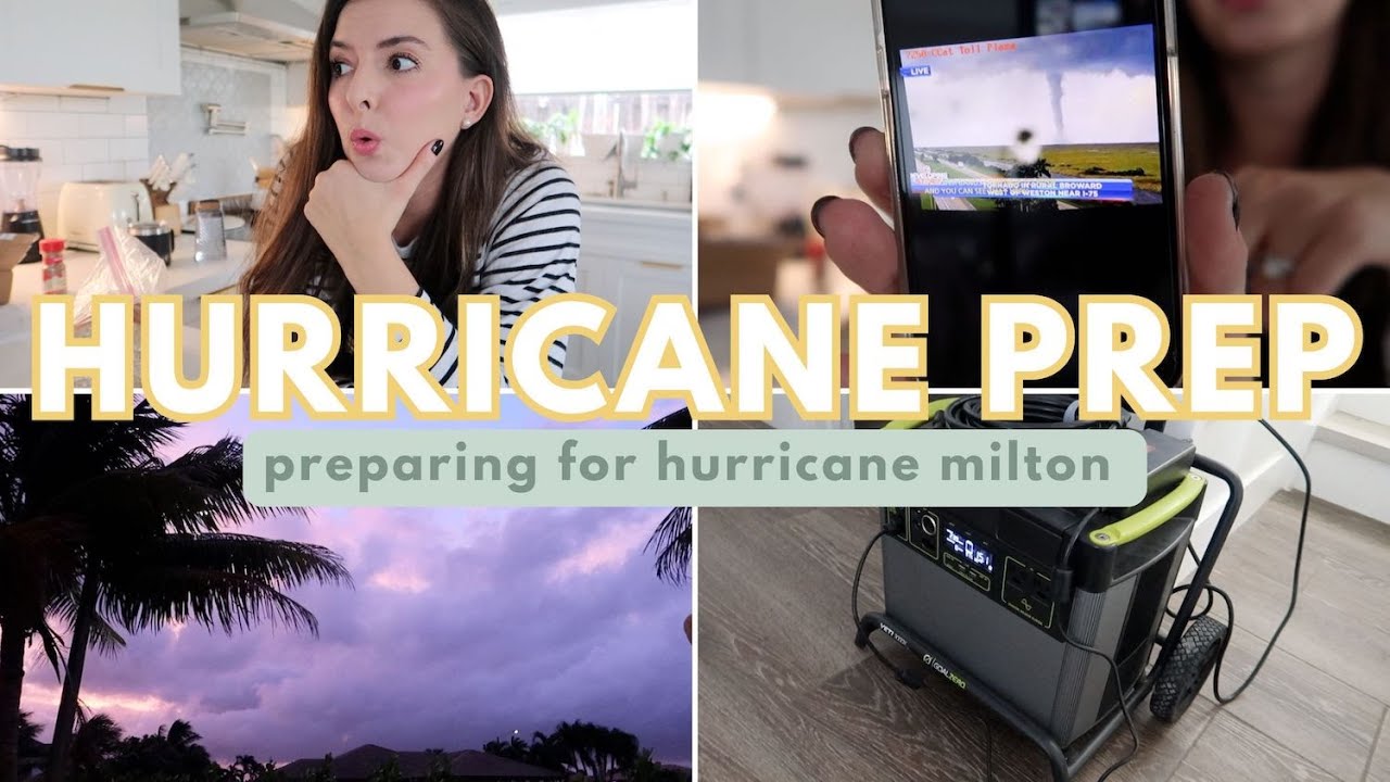 HURRICANE PREP VLOG | getting ready for hurricane milton and how we ...