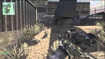 MW3 across the map throwing knife kill on DOME, works everytime