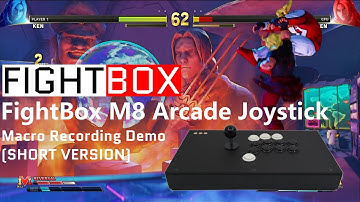 FightBox M8 Arcade Joystick Game Controller Macro Recording Demo(Short version)