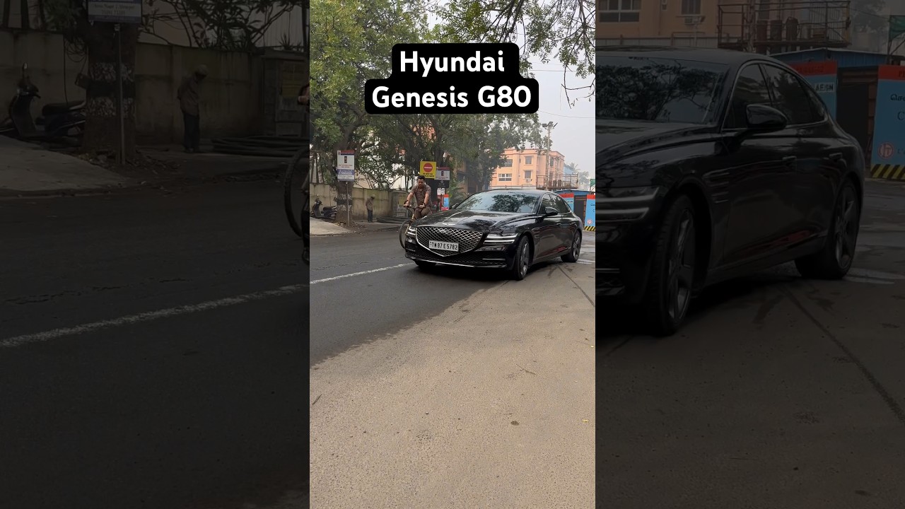 Chennai’s Rare Hyundai Genesis G80 🖤 #hyundai #genesis #genesisg80 #luxurycars #shorts #chennai 😍