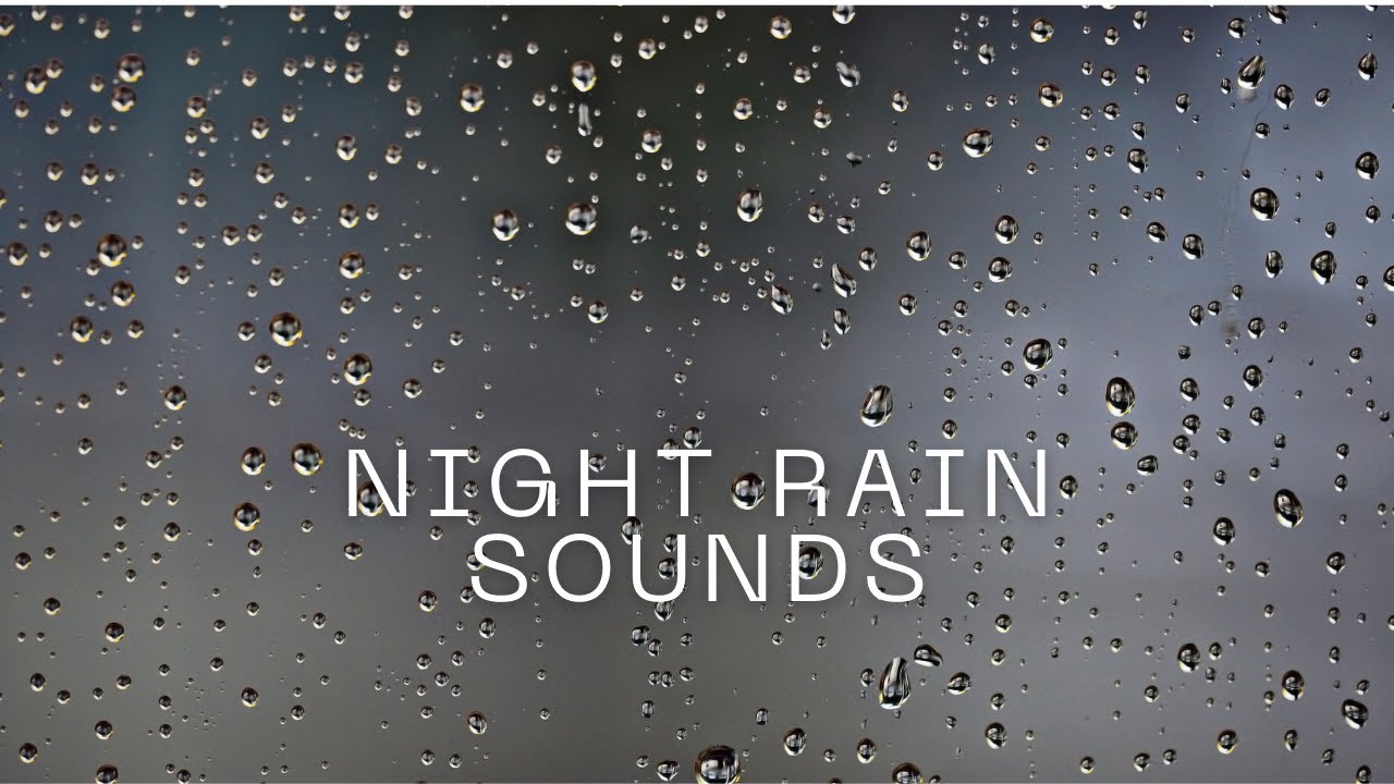 Night Rain Sounds for Sleep | 1 Hour Relaxing Rain Audio