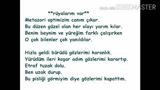 Pit10 Rüyalarım Var Karaoke