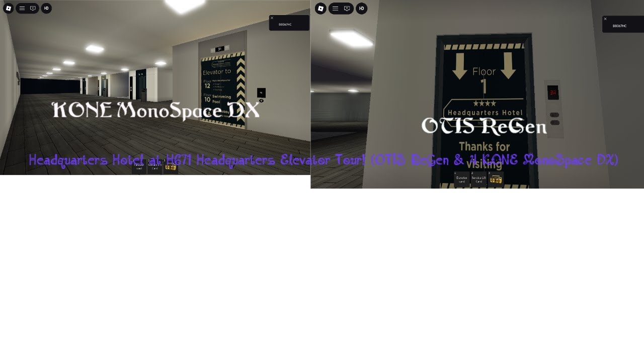 Headquarters Hotel at H671 Headquarters Elevator Tour! (OTIS ReGen & Fast 4 KONE MonoSpace DX)