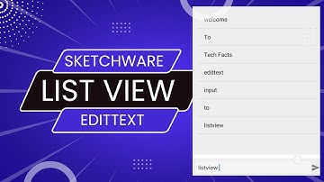 ListView in sketchware | sketchware | @techfactsofficial_