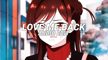 love me back - trinidad cardona [edit audio]