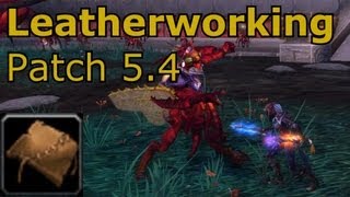 New Leatherworking Items WoW MoP How To Guide Patch 5.4