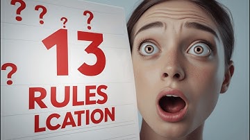 13 Rules You’re Breaking Without Even Knowing