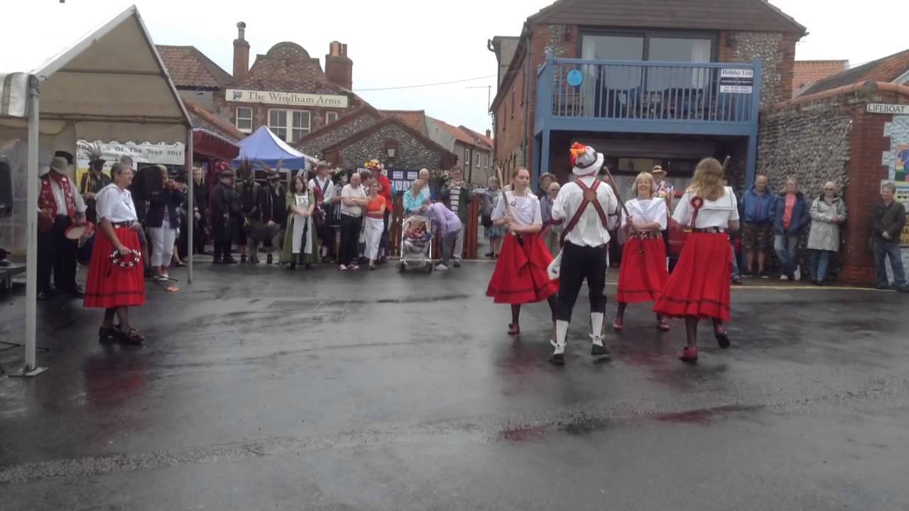 Lobster Potties performing the finale of the Potty Morris Festival