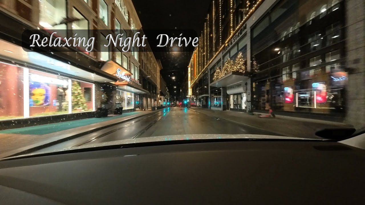A Quiet Night Drive Through the City.