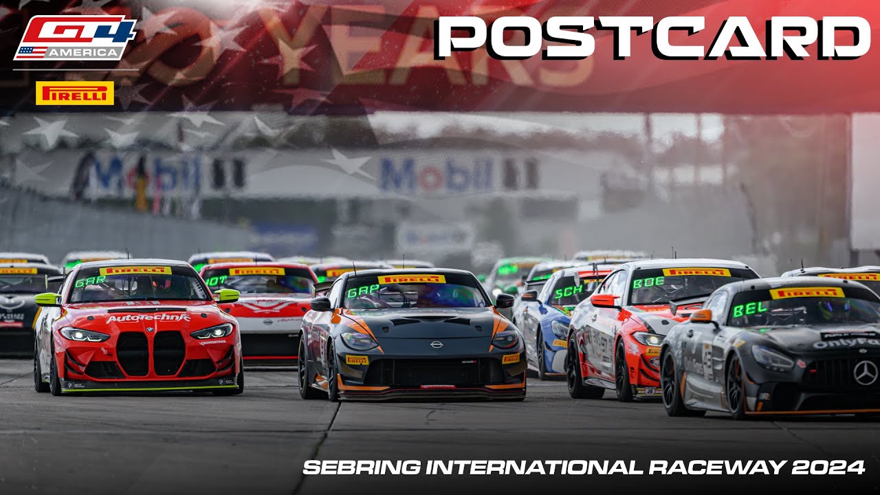 POSTCARD Sebring International Raceway Pirelli GT4 America 2024 Automundo