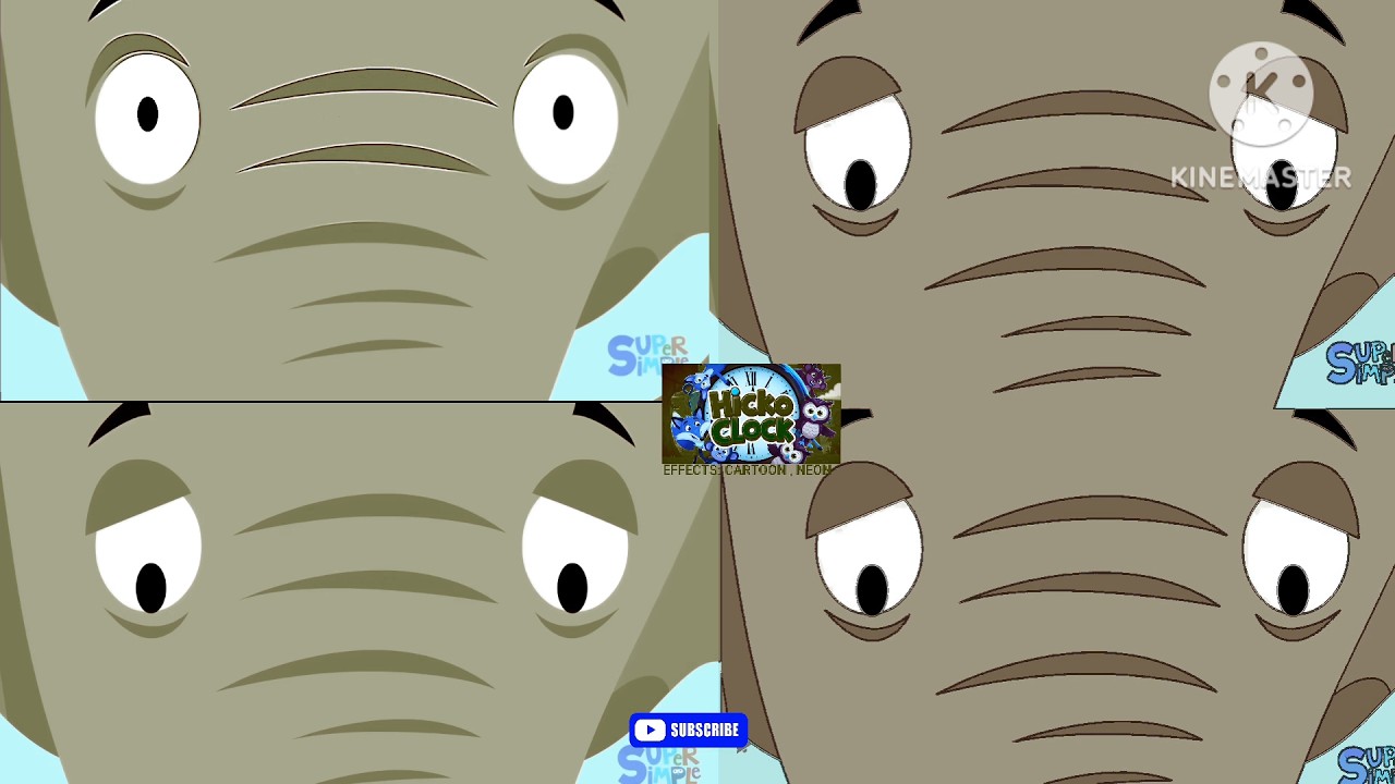 HICKORY DICKORY DOCK GRAY ELEPHANT | NURSERY RHYMES | EFFECTS SPONSORED BY: PREVIEW 2 EFFECTS 🐘🐘🐘