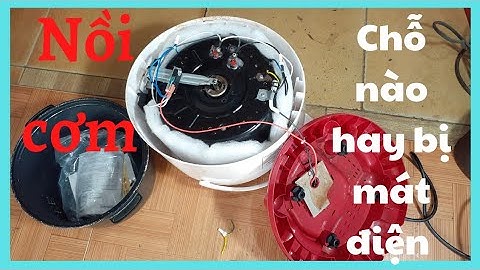 sửa nồi cơm bị chập mát giật ra vỏ/fix the rice cooker to shock