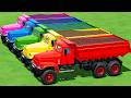 TRUCKS OF COLORS! HEAVY Kamaz Truck + 5 TON COLORED CORN Delivery – Farming Simulator 22
