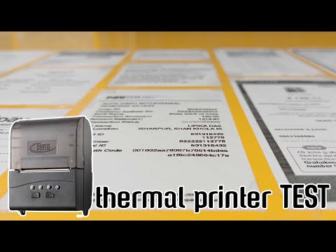 All in One Thermal Printer, Test Print From Different Portal