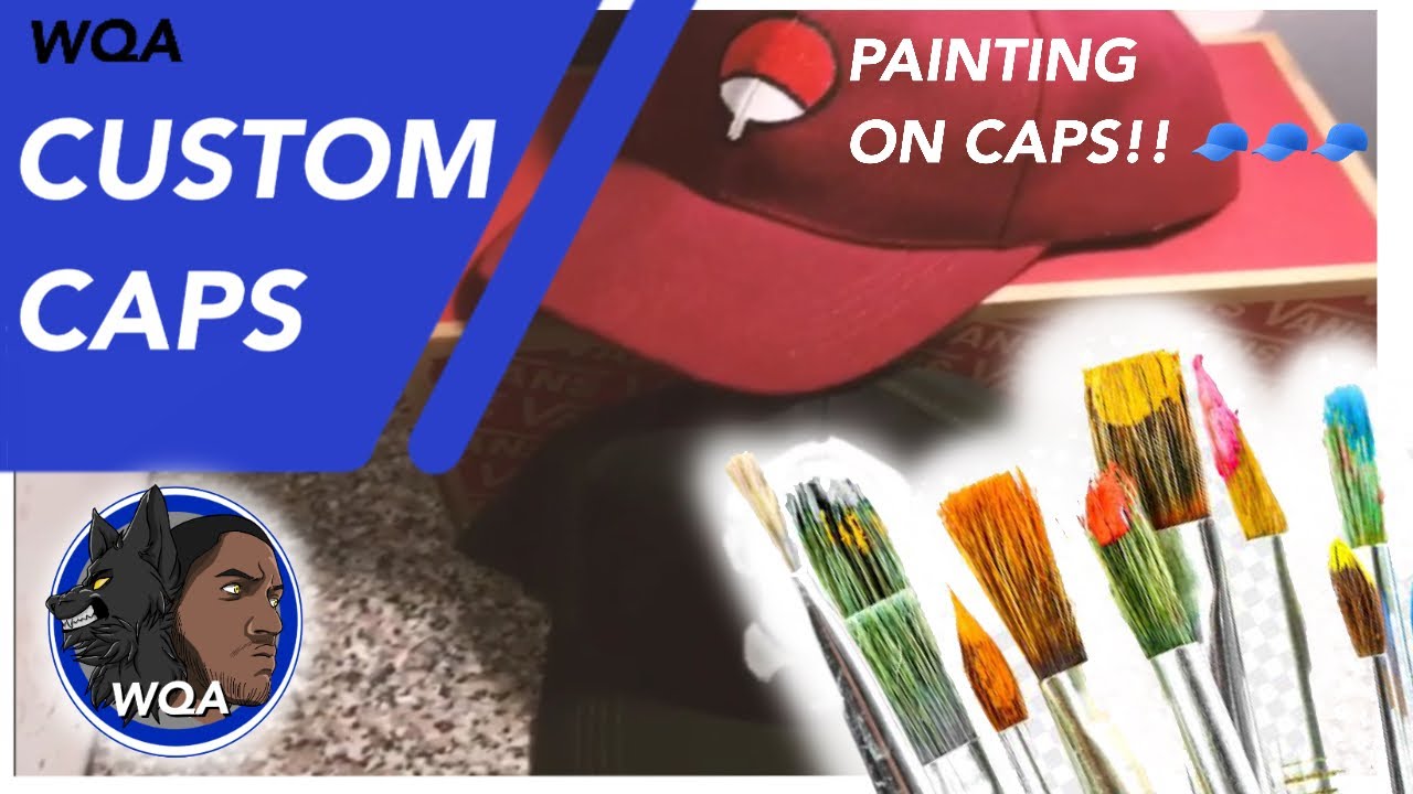 CUSTOM CAPS painting on caps/snapbacks YouTube