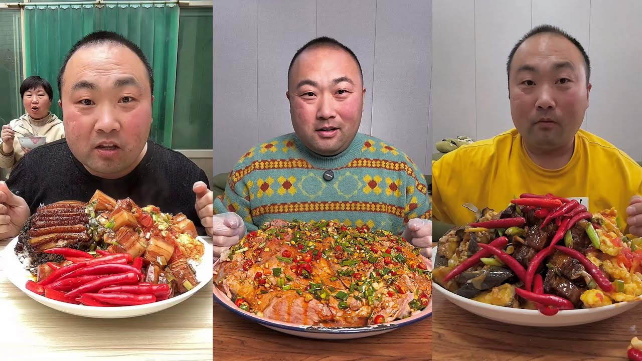 Yummy #7 : Eat pig brain belly pork, bone head pig 🐷, Noodles 🍜🍜.. 