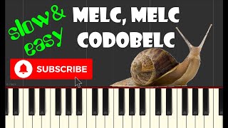 Video thumbnail of "🎹 Melc, Melc, Codobelc (tutorial pian - nivel începător)"