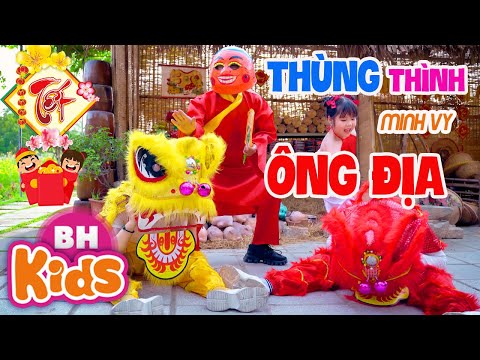 Liên Khúc Thiếu Nhi THÙNG THÌNH – ÔNG ĐỊA | Bé Minh Vy | Nhạc Tết Thiếu Nhi 2022 [MV 4K]