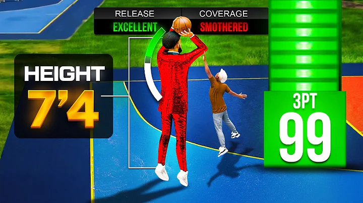 I Created a 7'4 BUILD But with a 99 3PT RATING...