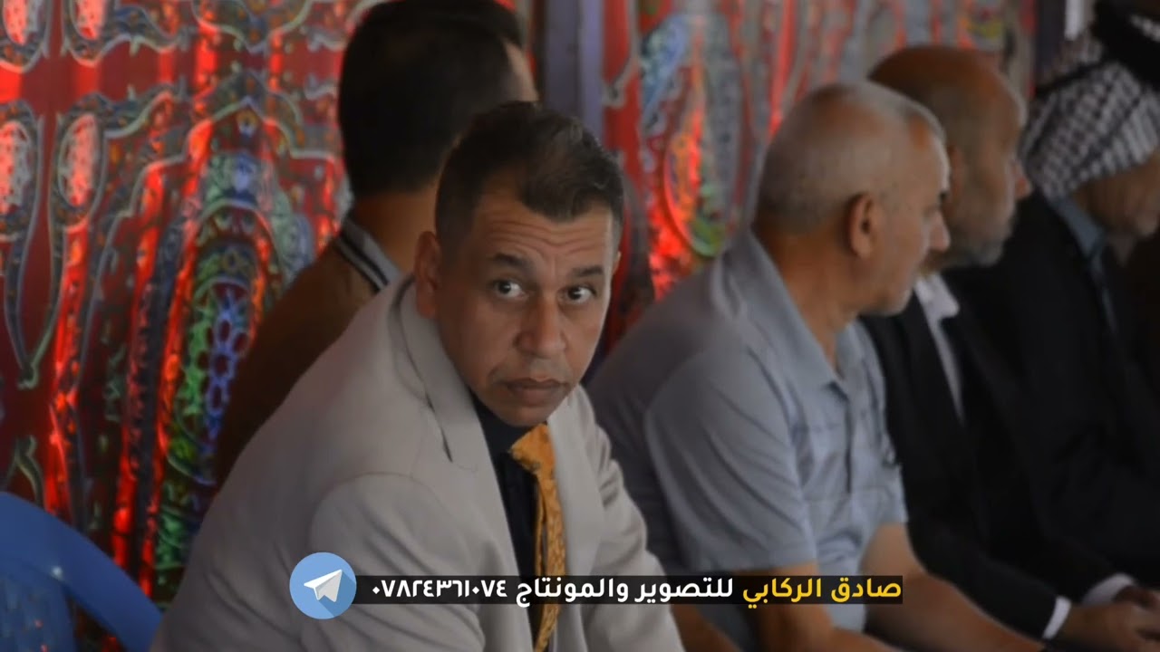 شيوخ ووجهاء  عشائر بني حجيم  بضيافه ال عوده .قضاء الاحرار