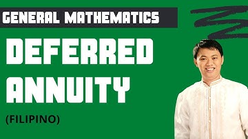 Present Value of Deferred Annuity - General Mathematics/Business Math