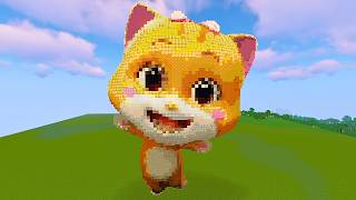Ruby 3D Art Build in Minecraft
