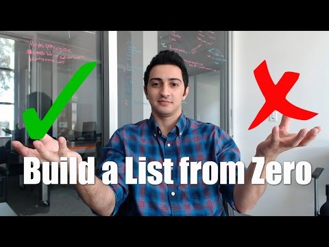 List Building Tips: How to Build a List from Zero Subs in a Day