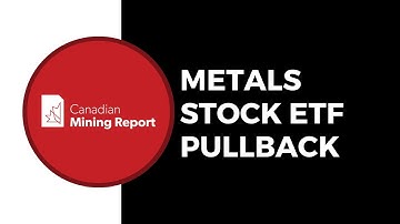 Metals Stock ETF Pullback - Canadian Mining Report