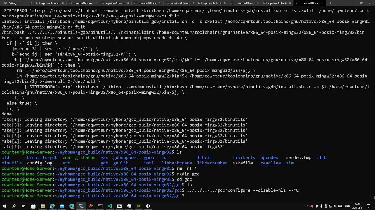 Canadian compilation 07 build x86 64 w64 mingw32 gcc cross compiler