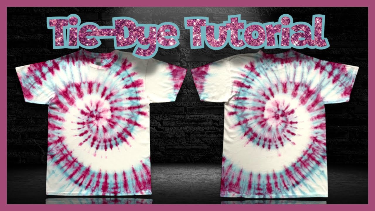 Tie-Dye: Single Color Ice Dye Spiral Tutorial - Peony