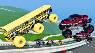 Epic High Speed Monster Truck and Car Jumps #56 – BeamNG Drive | BNG Astar screenshot 1