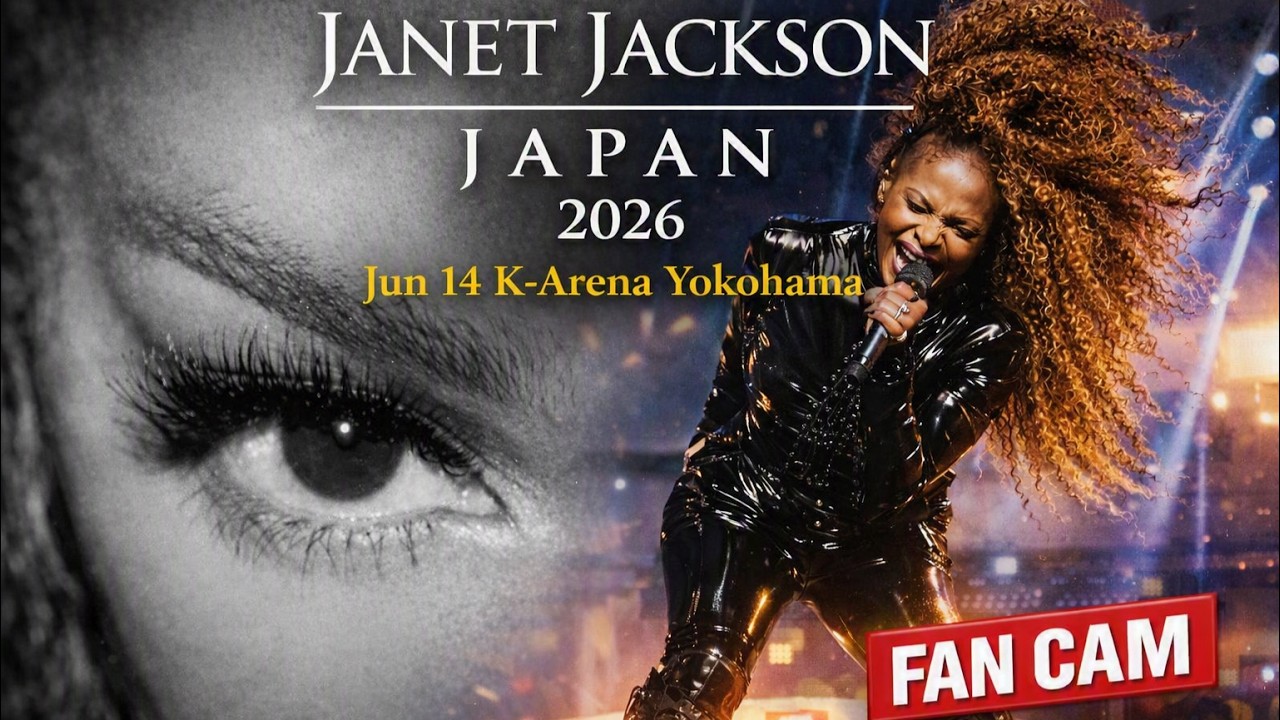 Janet Jackson】Japan 2026 at K-Arena Yokohama.Jun 14 ( Full Show